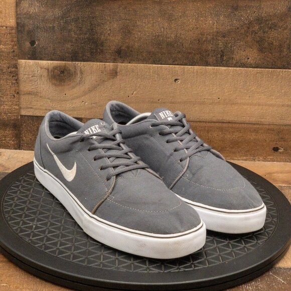 NIKE SATIRE MENS ATHLETIC SHOES RETRO SNEAKERS SKATER GRAY CASUAL LOW SIZE 13 - Picture 3 of 9